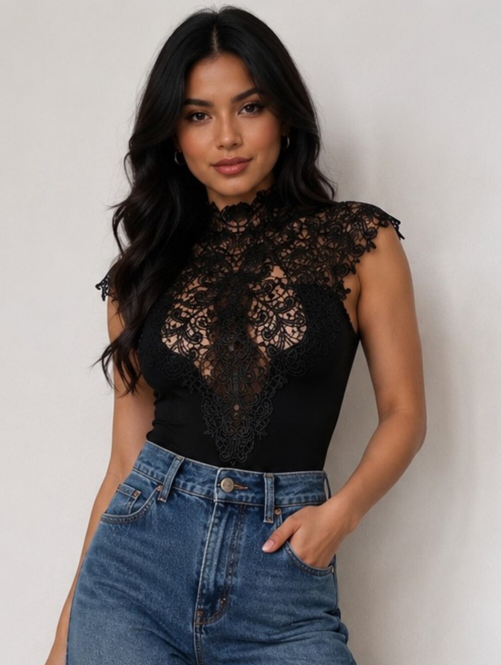 Bodysuit Akira Chicago Red Label Black Knit Open Back Sz S Whimsigoth Romantic